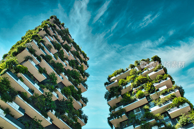 垂直森林(Bosco Verticale)创新的温室摩天大楼代表了Boeri工作室对可持续经济的承诺